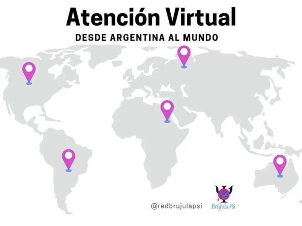 Atención psicológica de Argentina al mundo 